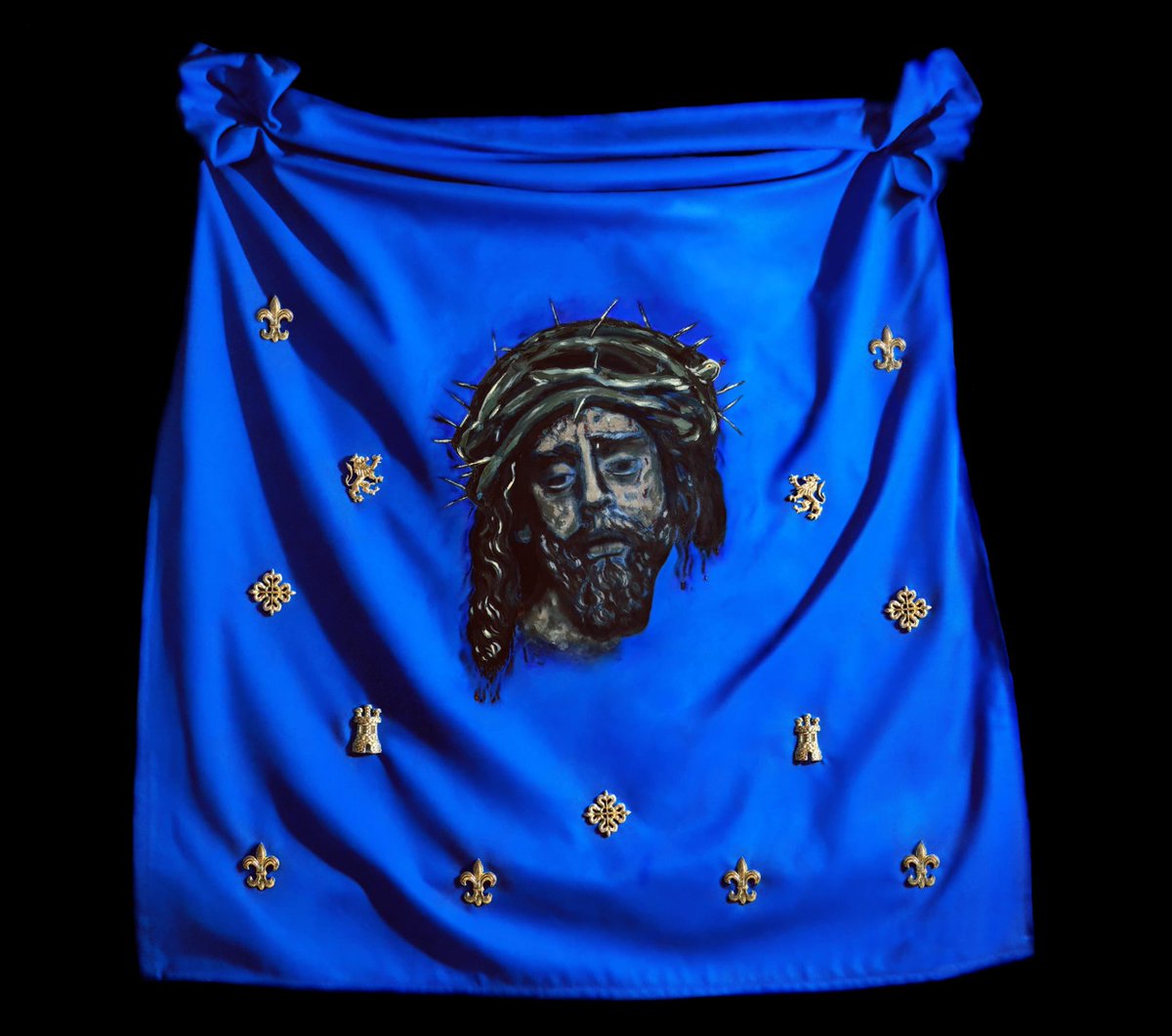 Paño de la Verónica de la <a href="/Hdad_Montserrat/">HDAD. DE MONTSERRAT</a>  de Ignacio Rangel.