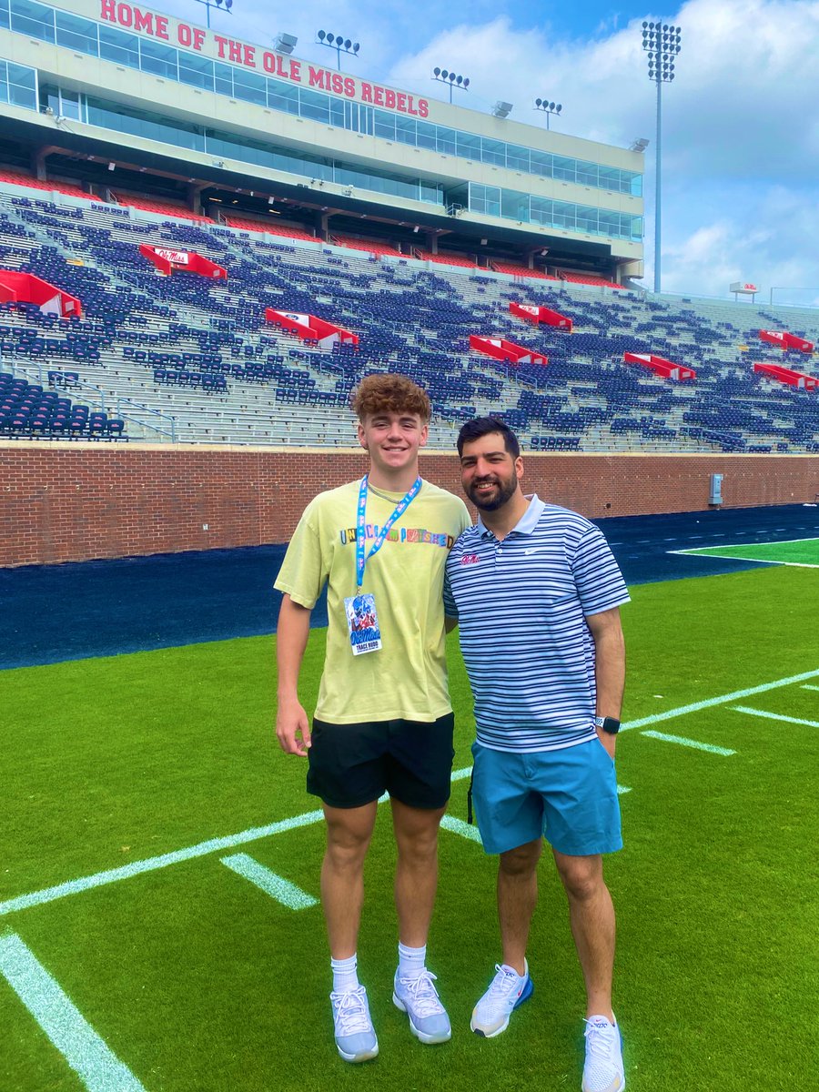 TraceRudd3's tweet image. Day w/ @OleMissFB was solid. Great facilities &amp;amp; campus. It’s always great to see programs in person. See you again in June @CoachSchex @CoachSchoonie @Lane_Kiffin. Let’s Go @BVNW_Football #PULLtheSLED