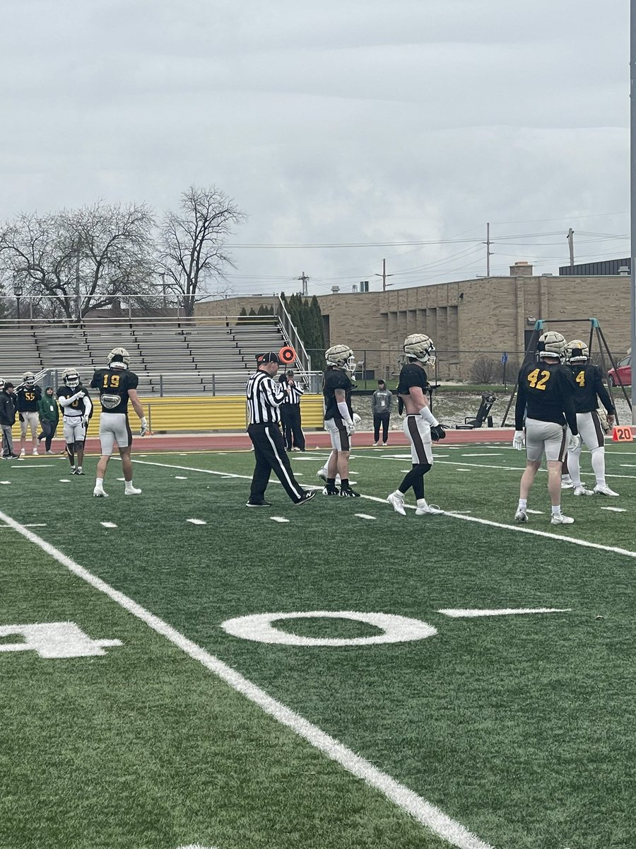 Spring Practice 🐕 🐕 🐕 everywhere, but I ran into this kid after practice…Crazy that he should be getting ready for prom…proud of you! <a href="/MicahMarkley25/">Micah Markley</a>