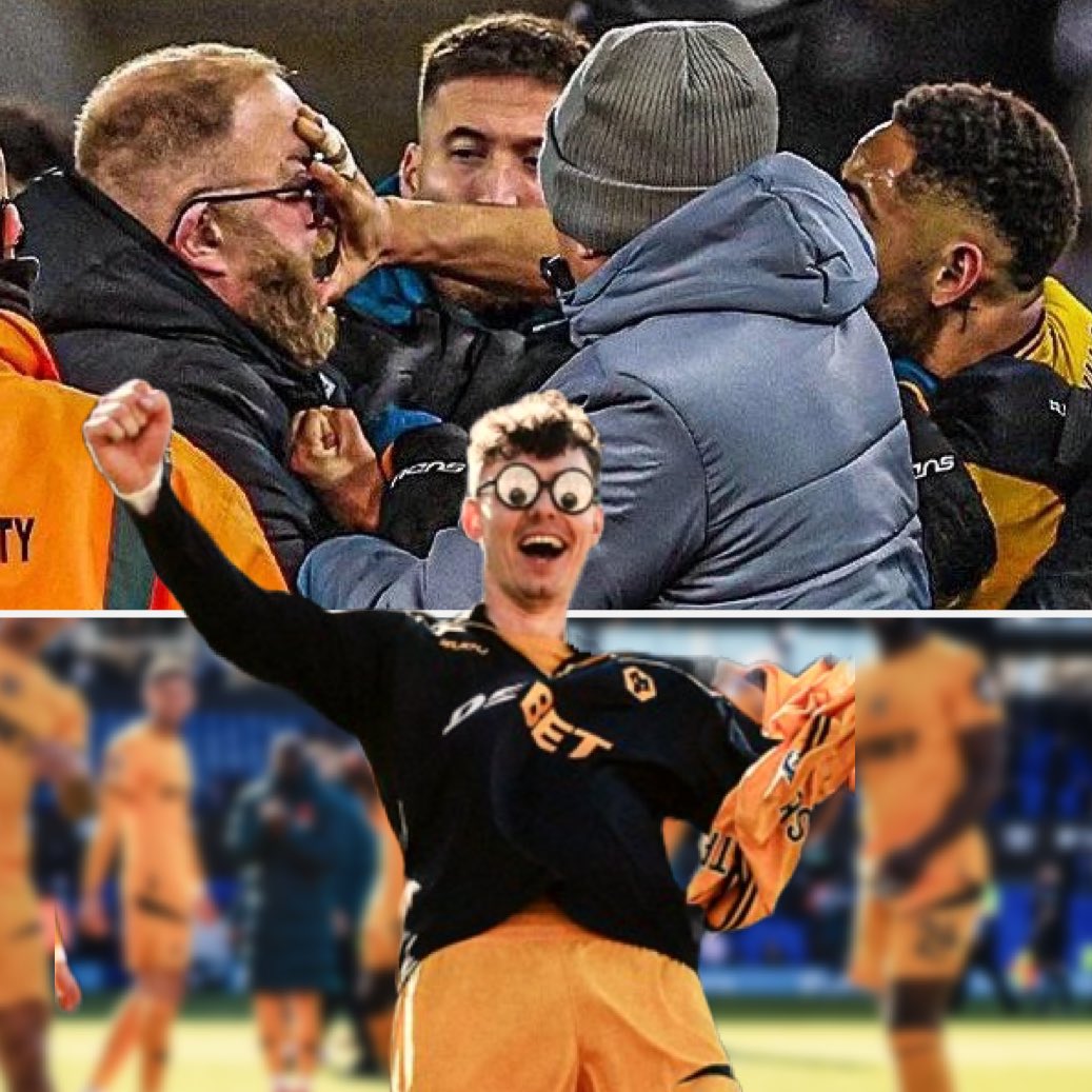 Nice glasses, Jorgen. 👓 

Where did you borrow those from? 👀😂

#WWFC | #Wolves