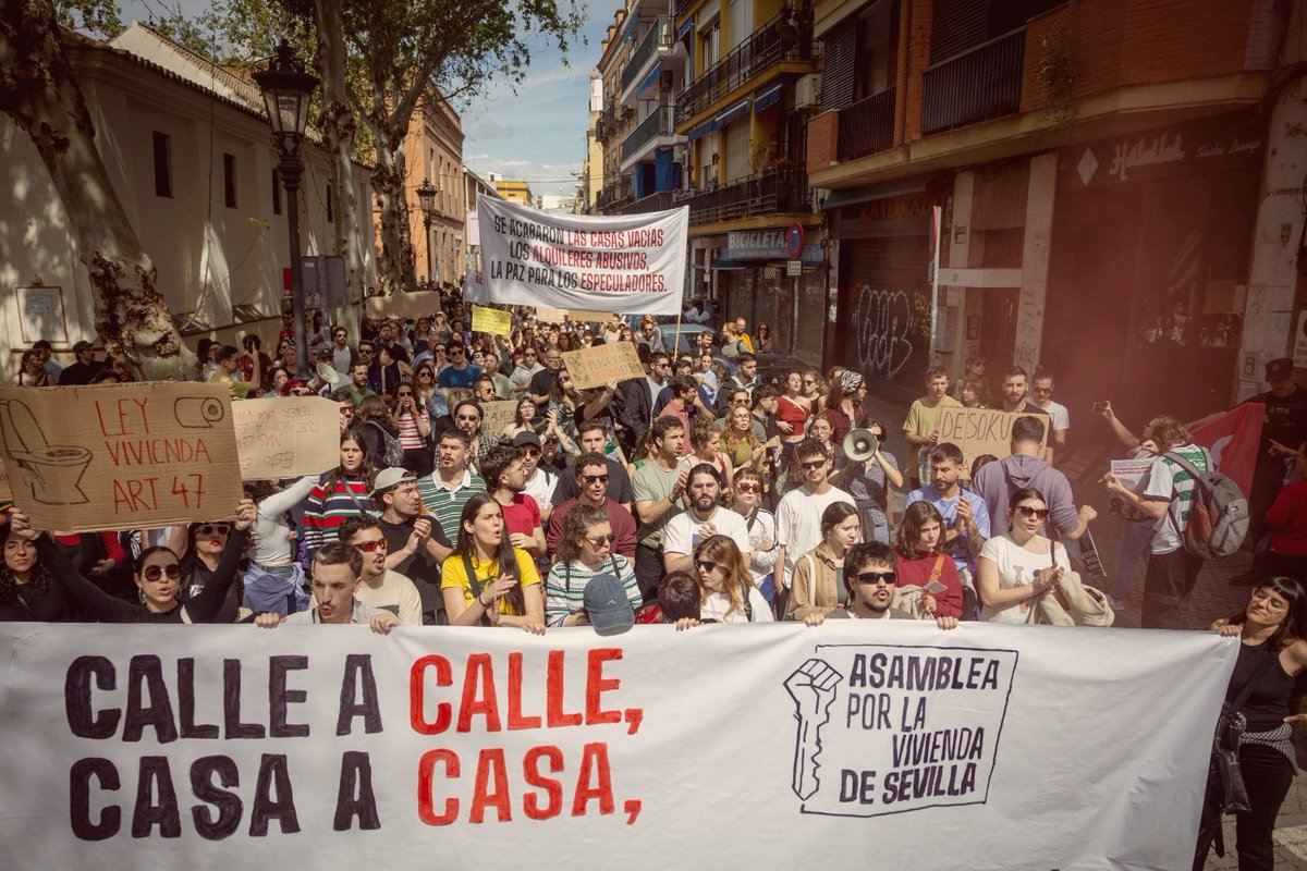 Sábado de manifestaciones en Sevilla por dos de los pilares fundamentales de una sociedad democrática: salud y vivienda