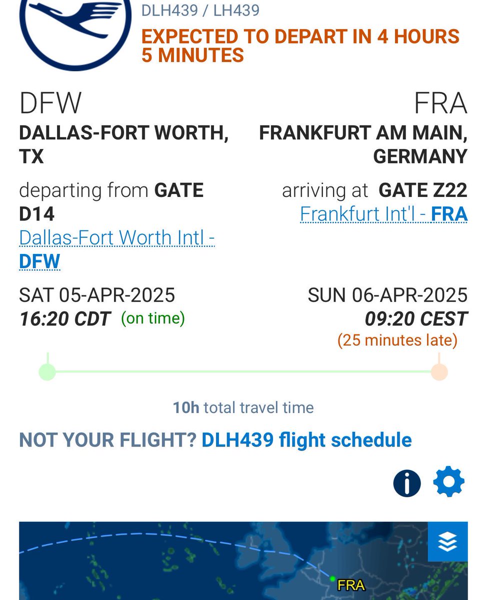 flightsxtd's tweet image. Today (5 April)
A @lufthansa plane carrying munitions to Israel via Germany is leaving Dallas Fort Worth Airport and is due in @AirNav_Ireland Irish sovereign airspace tomorrow morning
Flight: LH439
Goods: Lockheed Martin F-35 combat jet parts
Delivery address: Nevatim IDF base