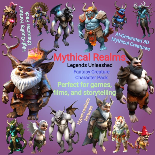 anyinfo69's tweet photo. Mythical Realms: Legends Unleashed 3D Model
https://t.co/Erw1P4uMv1
#Fantasy3DModels #MythicalCreatures #AIGeneratedArt #HighQualityTextures #GameAssets #DemonCharacters #BeastmenDesigns #WarriorElves #DragonHumanHybrids https://t.co/dfXKpqJ6Xa