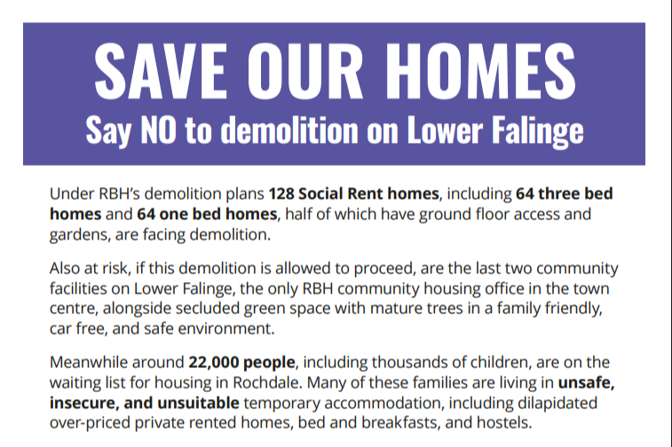 Save Our Homes ❤ Lower Falinge tweet media