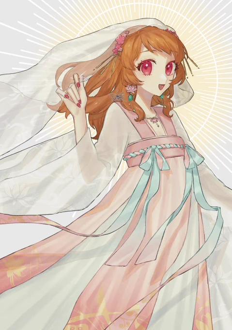 あかりちゃんイラスト本に入れてた絵をレタッチしたものです 