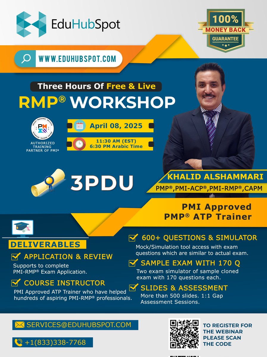 خالد الشمري PMP, PMI-ACP, PMI-RMP,CAPM,PMI-ATP tweet media