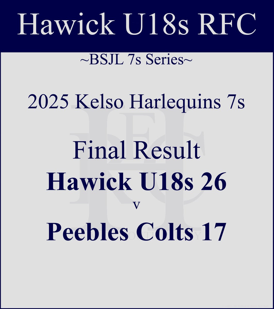 Well done lads 💪🏉💚🏆
#HawickYouthRugby #BIHB #AONR