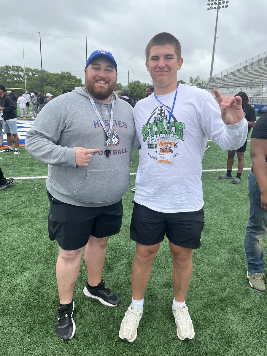 Brock Bungo (@bungobrock) on Twitter photo Had a great Junior Day visit at <a href="/HCUFootball/">HCU Football</a> !!! Big thank you to <a href="/CoachFraney/">Nick Franey</a> and <a href="/HCUCoachBachtel/">Coach Jason Bachtel</a> for the great opportunity and visit
<a href="/Cedar_ParkFB/">Cedar Park Football 2024</a> <a href="/CoachQCPProud/">Coach Q</a> <a href="/AllenMarrow/">Allen Marrow</a> <a href="/BarksdaleBeau/">Beau Barksdale</a> <a href="/CoachPedraza60/">Gilbert Pedraza III</a> <a href="/_CoachPerez/">Coach Perez</a> <a href="/coach_wright13/">Coach Wright</a> <a href="/GRIT_FIT_/">Luke Hurtado ๐ฆ๐ง </a> <a href="/RecruitsCenTex/">Coach Jimmy Andrews</a> Had a great Junior Day visit at <a href="/HCUFootball/">HCU Football</a> !!! Big thank you to <a href="/CoachFraney/">Nick Franey</a> and <a href="/HCUCoachBachtel/">Coach Jason Bachtel</a> for the great opportunity and visit
<a href="/Cedar_ParkFB/">Cedar Park Football 2024</a> <a href="/CoachQCPProud/">Coach Q</a> <a href="/AllenMarrow/">Allen Marrow</a> <a href="/BarksdaleBeau/">Beau Barksdale</a> <a href="/CoachPedraza60/">Gilbert Pedraza III</a> <a href="/_CoachPerez/">Coach Perez</a> <a href="/coach_wright13/">Coach Wright</a> <a href="/GRIT_FIT_/">Luke Hurtado ๐ฆ๐ง </a> <a href="/RecruitsCenTex/">Coach Jimmy Andrews</a>