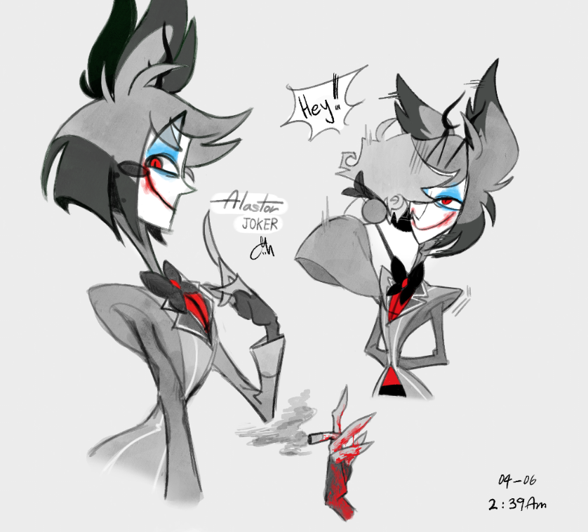 aesop091's tweet photo. 🤡

#HazbinHotelAlastor https://t.co/CvWTzQLgpe
