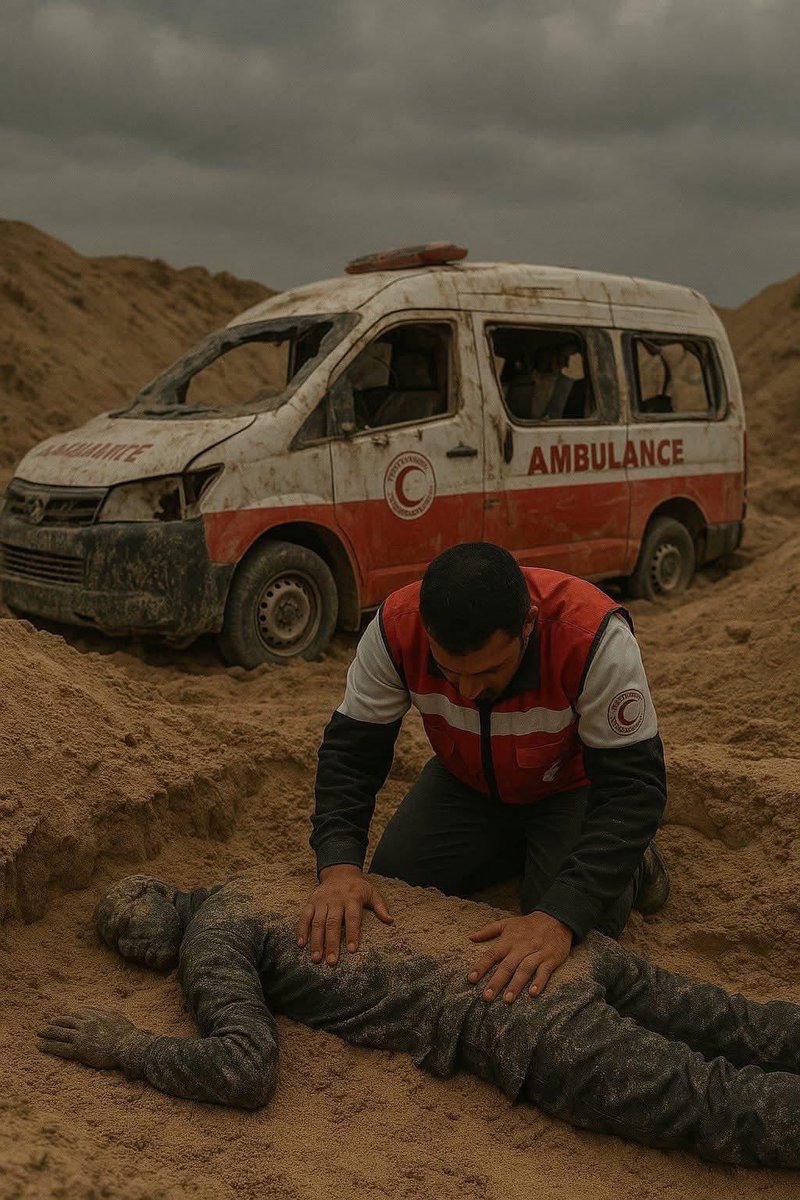 سيسجّل التاريخ أن 14 مُسعفًا قتلوا بدم بارد وهم ذاهبون لأداء مهمتهم الإنسانية
سيسجل أكبر تواطؤ وخذلان من العالم العر،بي والإسلا!'مي تجاه غزة منذ 16 شهرًا