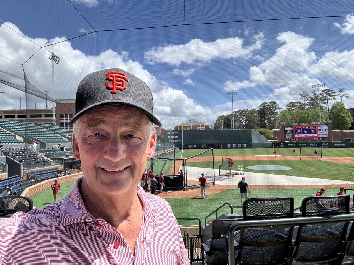 rogerpatmyers's tweet photo. Going with #BrettBaseball™️. Brett Auerbach and the Giants. #BamaBaseball2025⚾️🐘 https://t.co/y4o3dt3xYy
