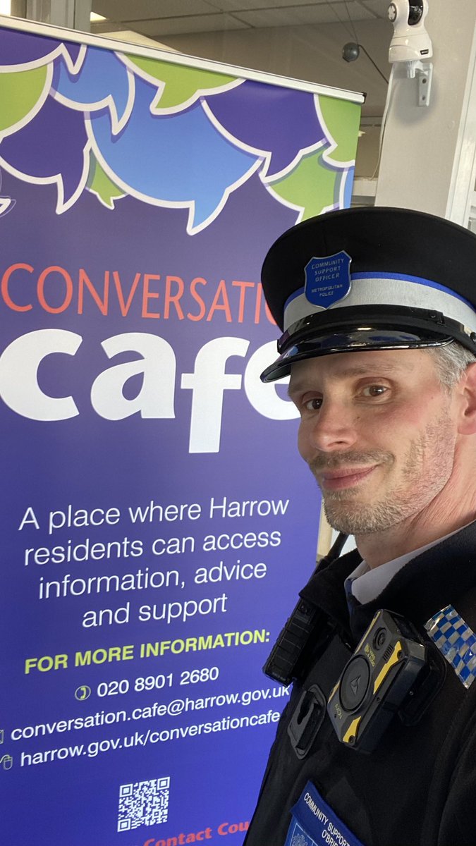 A well known telecommunications company used to say "It's Good To Talk”.

And <a href="/Nharrowlibrary/">North Harrow Community Library</a>’s Conversation Cafe is a great place to do exactly that.

Although a queue of people came to see #Harrow’s <a href="/CitizensAdvice/">CitizensAdvice</a>, I was able to help one person with their issue.

#MyLocalMet