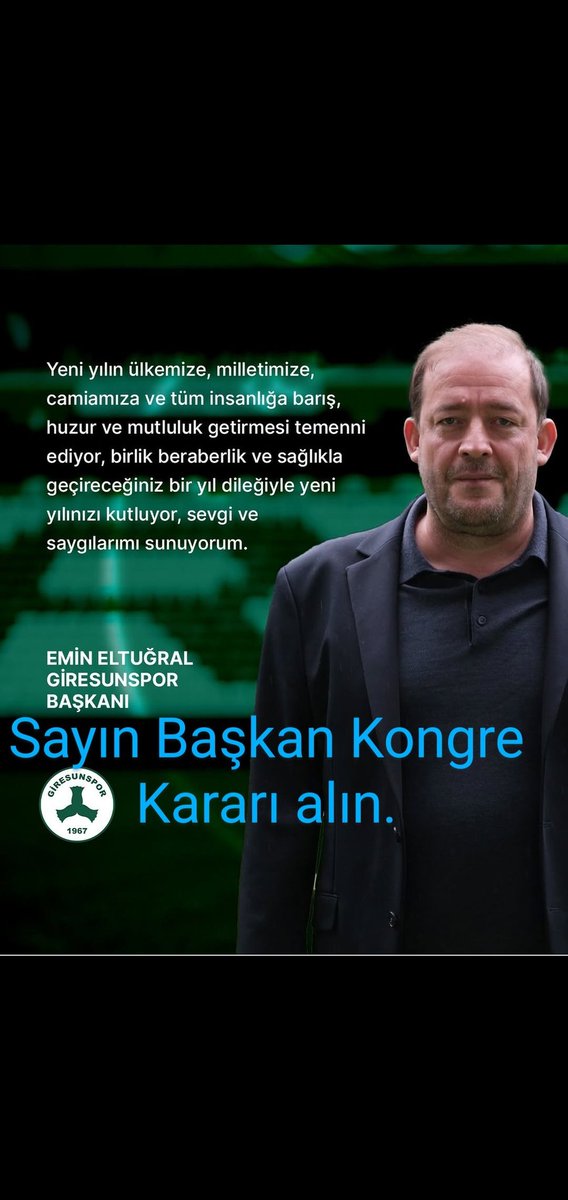 BIRAKIN ARTIK GİRESUNSPORUMUZUN YAKASINI 
GİDİN