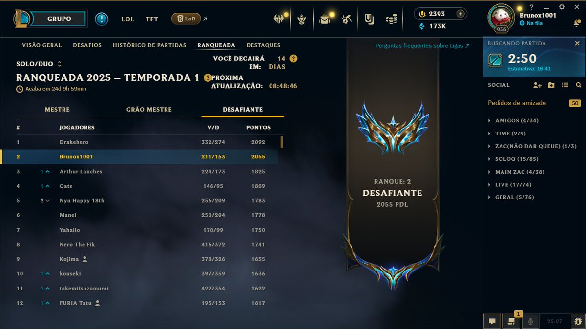 BUSCANDO O TOP 1 NOVAMENTE
LIVE ON twitch.tv/brunox1001