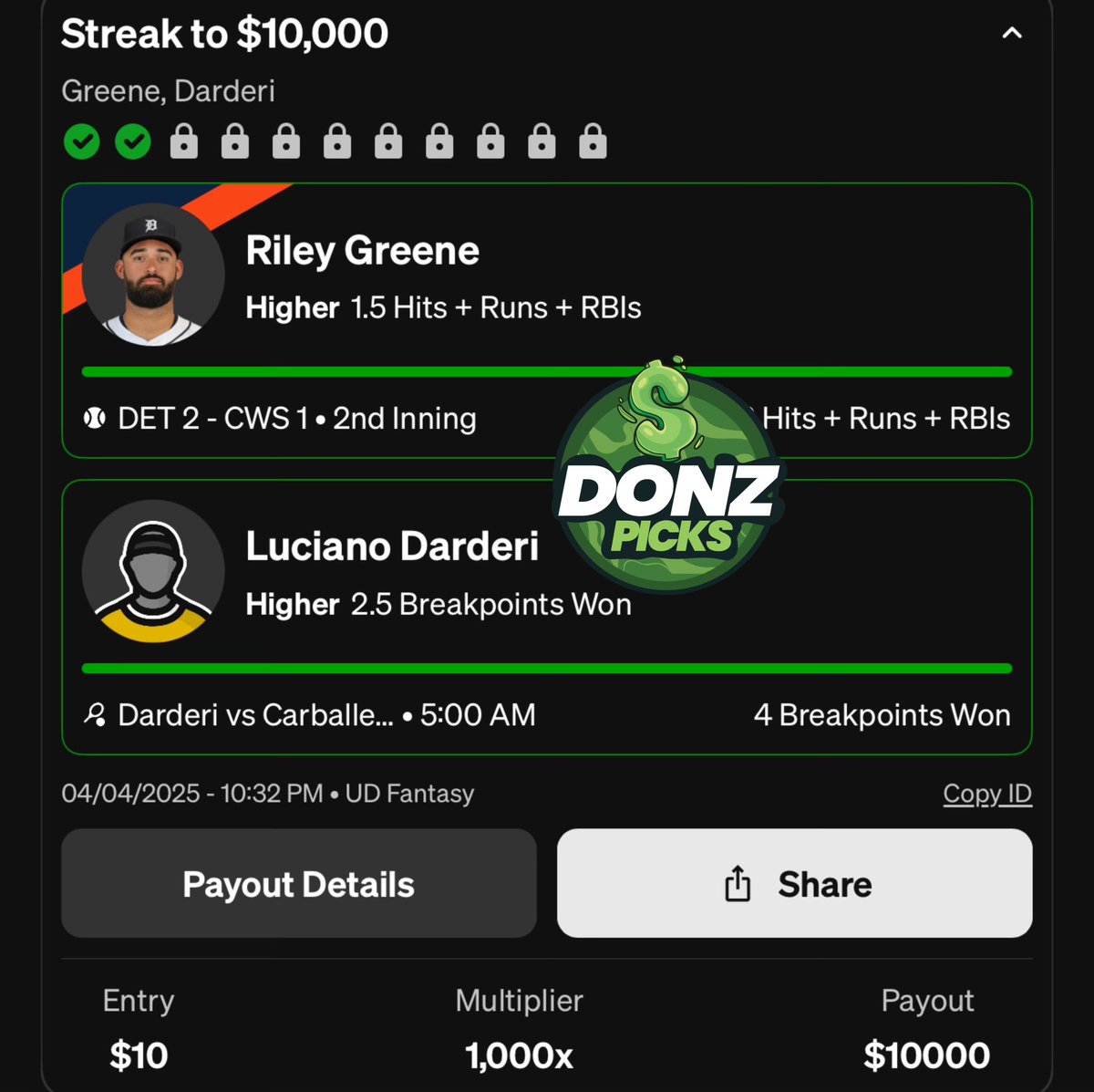 DONZPICKS's tweet photo. We MOVE ✅ https://t.co/ICzicI1gjS