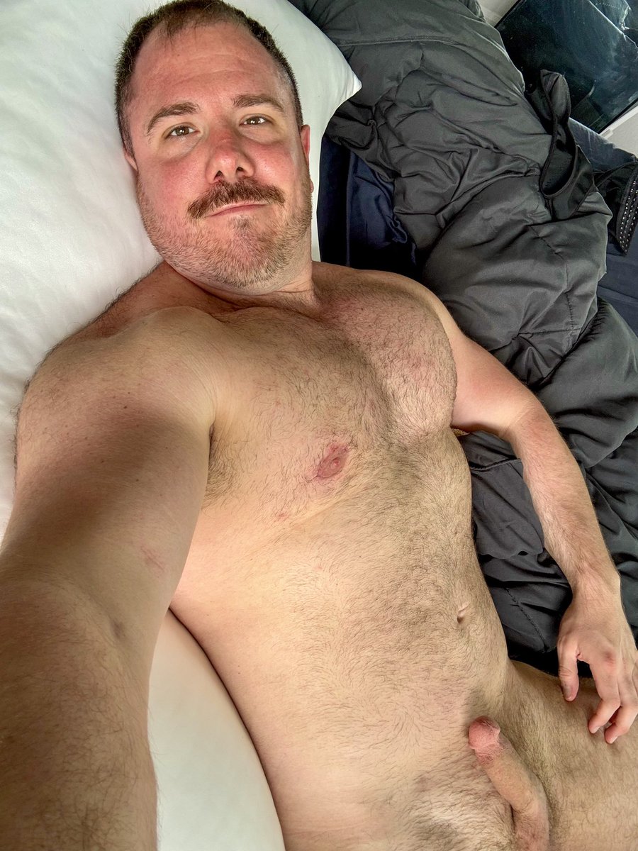 Workout done. Time for a nakey Saturday lounge in bed
