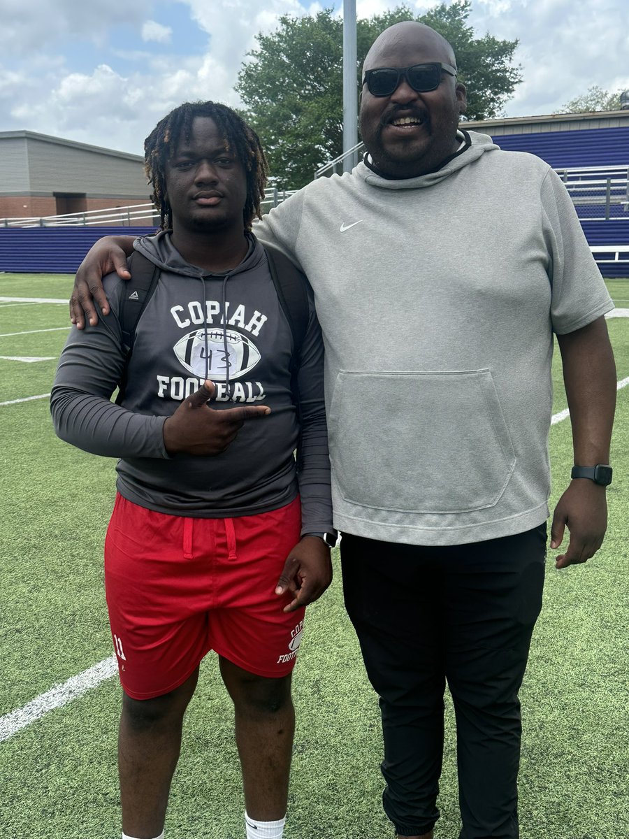 iamjroc56's tweet image. #AGTG !! After a great conversation and camp with @CoachBapDL i am blessed to receive my first offer from @MajorsFootball
@CoachLTeasley @CoachWarren1724 @KoltonPrice1