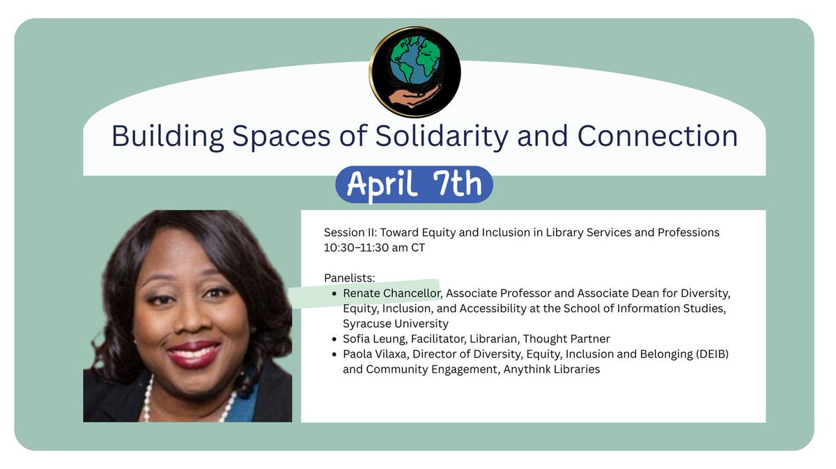 SRRT_ALA's tweet photo. Please join the Social Responsibilities Round Table for a Virtual Summit on April 7. 

Please visit the event webpage to learn more and register for this free event: https://t.co/wMlIqVmpHu https://t.co/urAKBmmjY5