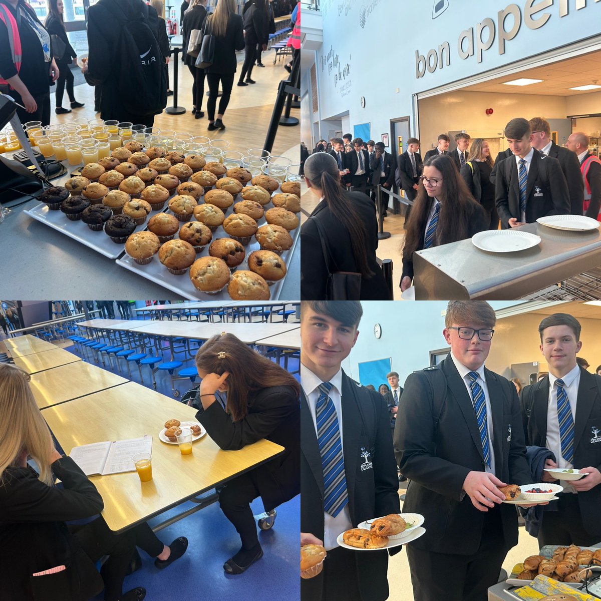Kay Child (@cohort2025) on Twitter photo Celebrating with Y11 at the end of a tough half term! Continental breakfast served for all with 100% attendance & 0 negatives! So proud of these wonderful scholars, now time for some rest (&Easter intervention) before the exams start! <a href="/DaniWhe78069663/">Dani Wheeler</a> <a href="/sammyjlynch1/">Samantha Lynch</a> <a href="/AtkoHistory/">Mr. Atkinson</a> Celebrating with Y11 at the end of a tough half term! Continental breakfast served for all with 100% attendance & 0 negatives! So proud of these wonderful scholars, now time for some rest (&Easter intervention) before the exams start! <a href="/DaniWhe78069663/">Dani Wheeler</a> <a href="/sammyjlynch1/">Samantha Lynch</a> <a href="/AtkoHistory/">Mr. Atkinson</a>