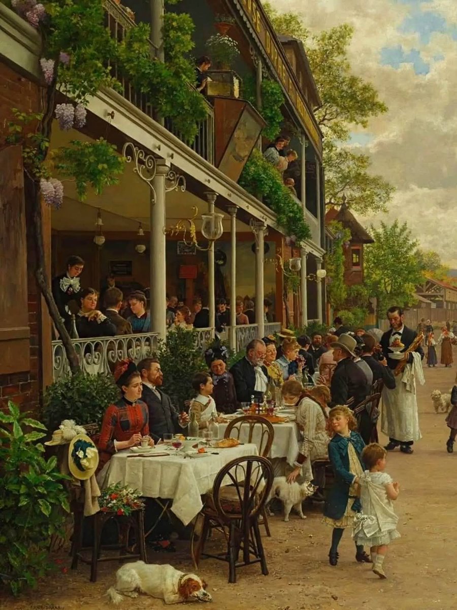 "Dimanche à Basse-Meudon", 1884

Marie-François Firmin-Girard (1838-1921). Artiste français
Huile sur toile