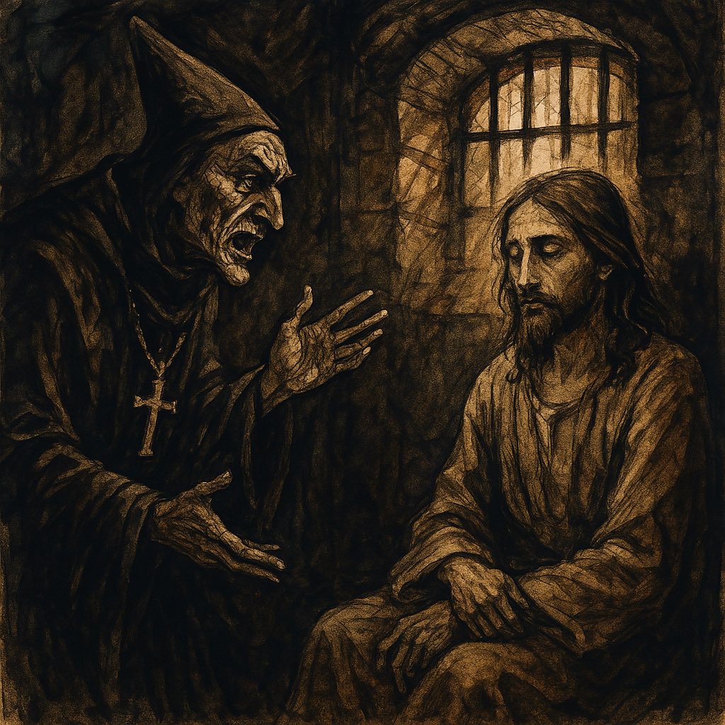 Lordnewsbrasil's tweet photo. Se Jesus voltasse ao nosso mundo e começasse a fazer milagres, como reagiríamos?

Iríamos venerá-lo após descobrir sua verdadeira mensagem q contrasta tudo q vc foi doutrinado pelas Religiões? 

Iríamos prendê-lo? 🤔

Dostoiévski atreve-se a perguntar isto no seu romance Os Irmãos Karamazov - e a sua resposta é inesquecível...

SUPER THREAD 🧵 👇 SIGA O FIO 🧵