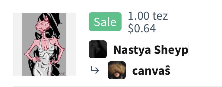 🔥SOLD🔥

My first sale! <a href="/canvas_zi_nft/">canvaŝ</a> Thank you for supporting my work! My first collector, the first person who touched my art! I can't even express my gratitude!❤️

19/20

1 TEZ