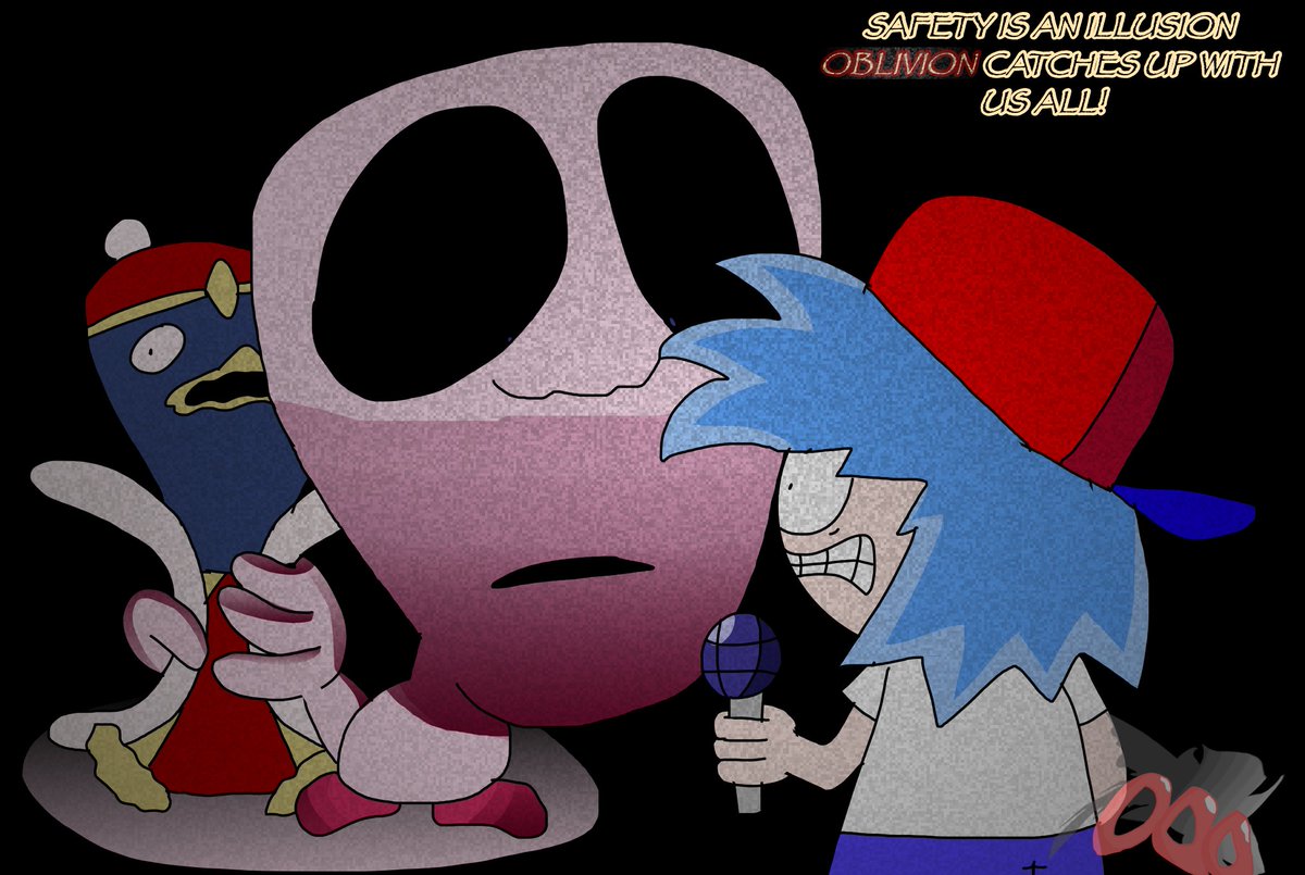 VsXploshiFNF's tweet photo. Concept art for Week 4

Boyfriend walks to cope with GF getting killed by Sonic The when he stumbles on the set of an old Safety video, with nobody there but this tiny pink creature, who BF hopes’ll be his new friend

#VsXploshi #Xploshi #XploshiFanart #FridayNightFunkin #FNFMod https://t.co/WhNdXNMts4