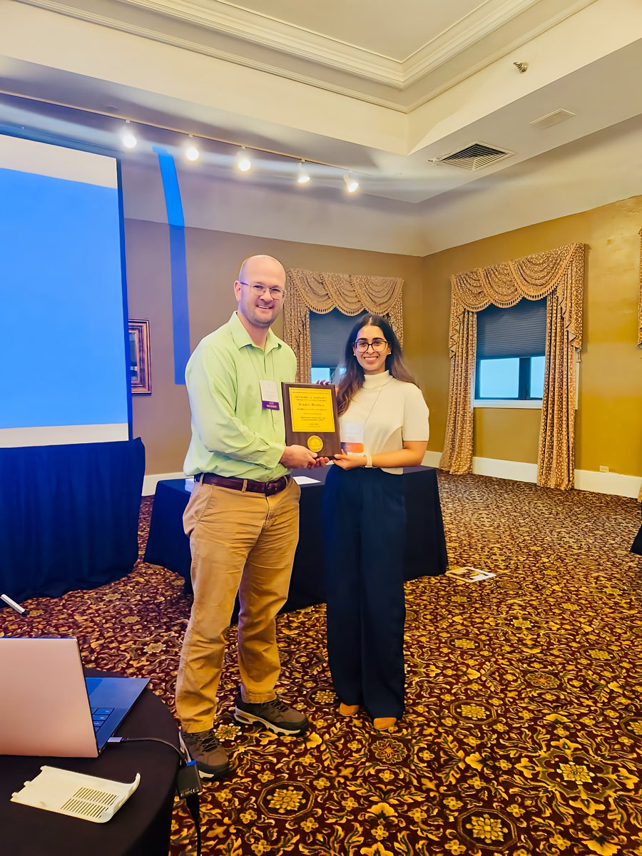 BeniwalSukriti's tweet image. Honored to receive the Graduate Student Paper Award at #SRSA this year! Grateful for the support of my advisors and mentors, and excited to keep digging into health policy & economics.
@GSU_Economics @GSU_Research