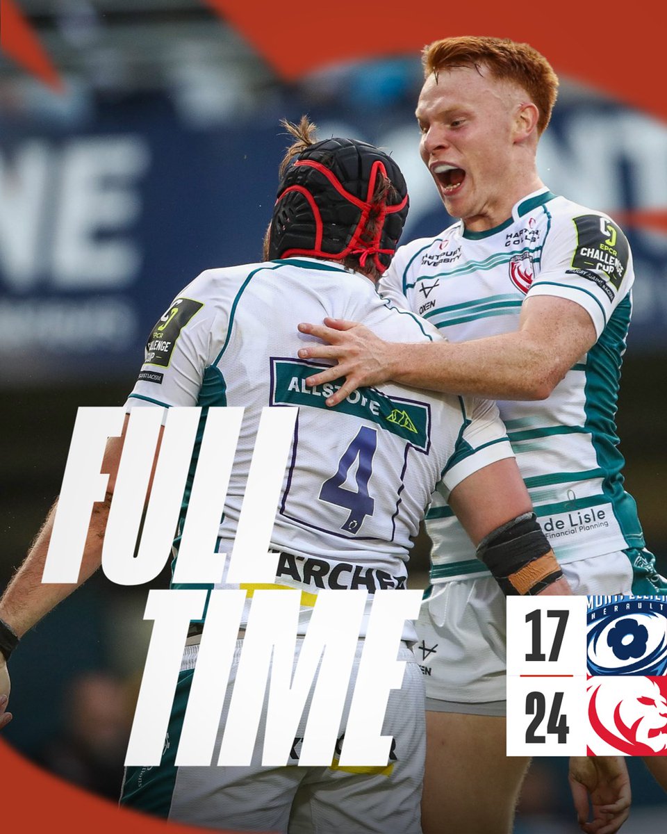 Gloucester Rugby π (@gloucesterrugby) on Twitter photo Victory in Montpellier! π€©
π΅ 17 - 24 π | #MHRvGLO Victory in Montpellier! π€©
π΅ 17 - 24 π | #MHRvGLO