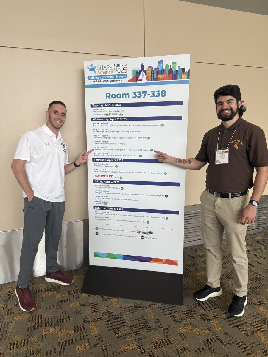 Had the opportunity to present at the national level for the first time this week but the best part is I got to do it with one of my best friends. No doubt that <a href="/paterson_physed/">James Paterson</a> is going to be one of the best in the business. Excited to be along this journey with you brother!❤️