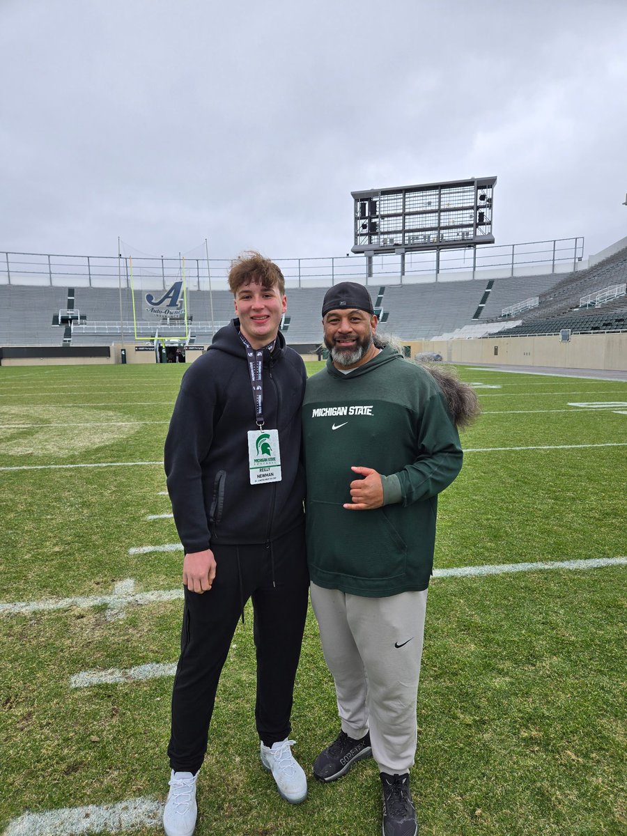 Reilly Newman (@reilly_newman34) on Twitter photo I had an amazing visit today <a href="/MSU_Football/">Michigan State Football</a> I really appreciate <a href="/DLCoachLegi/">Legi Suiaunoa</a> and <a href="/SeanLevyMSU/">Sean Levy</a> for the invite.
<a href="/LakotaWestFB/">Lakota West Football</a> <a href="/CoachTomBolden/">Tom Bolden</a> <a href="/lukebolden7/">Luke Bolden</a> <a href="/AllenTrieu/">Allen Trieu</a> <a href="/JaredLuginbill/">Jared Luginbill</a> <a href="/PrepRedzoneOH/">Prep Redzone Ohio</a> I had an amazing visit today <a href="/MSU_Football/">Michigan State Football</a> I really appreciate <a href="/DLCoachLegi/">Legi Suiaunoa</a> and <a href="/SeanLevyMSU/">Sean Levy</a> for the invite.
<a href="/LakotaWestFB/">Lakota West Football</a> <a href="/CoachTomBolden/">Tom Bolden</a> <a href="/lukebolden7/">Luke Bolden</a> <a href="/AllenTrieu/">Allen Trieu</a> <a href="/JaredLuginbill/">Jared Luginbill</a> <a href="/PrepRedzoneOH/">Prep Redzone Ohio</a>