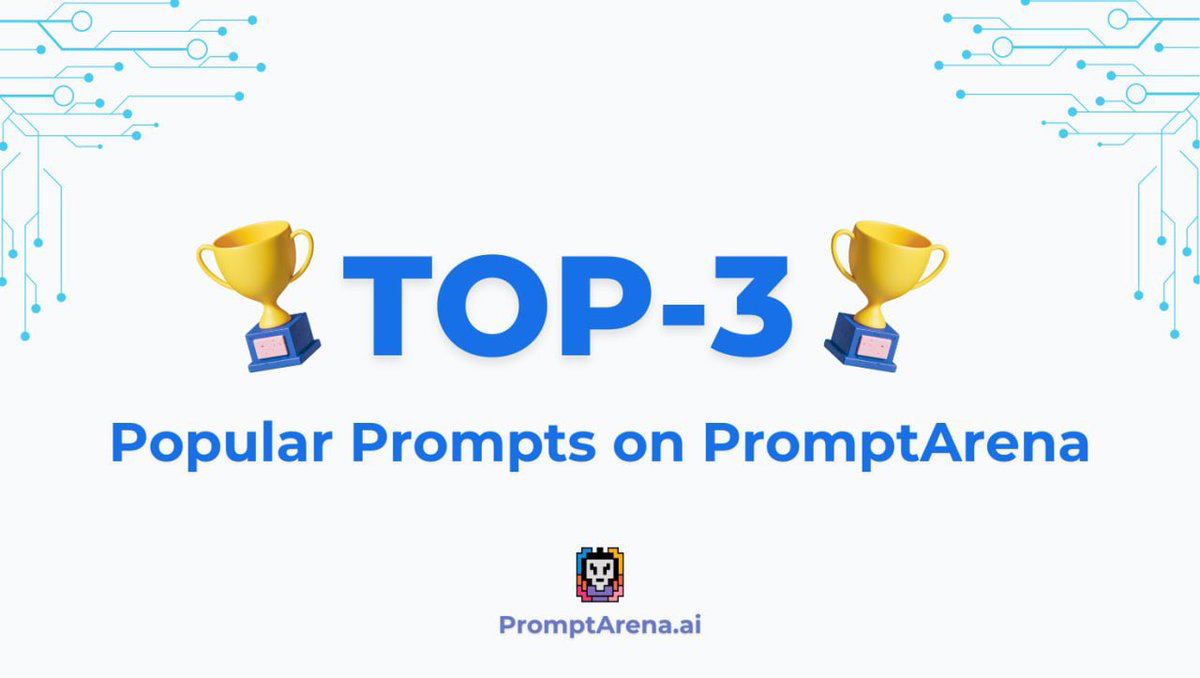 PromptArenaAI's tweet photo. The best of PromptArena:
•Humanizer for natural text
•Business plan from scratch
•Unlocks AI’s full power

Try them now: https://t.co/sPKxRdsV3B

#AI #ChatGPT #prompts #productivity #startup #AItips https://t.co/UJLWinmg3V