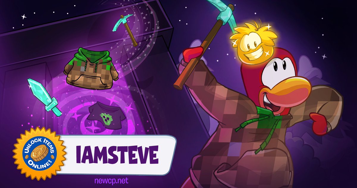 Who are you?

 I... AM STEVE 🥀🥀

And you can be too! Using code 'IAMSTEVE' to unlock your inner miner until Apr. 18 only @ newcp.net