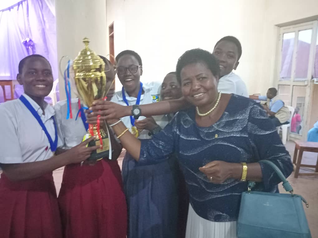 AnkoleDiocese's tweet image. Today Revival Girls High School, a new kid on the block has won the 2025 @AnkoleDiocese Bishop's Debate Tournament after defeating @Mbarara_HS in the finals.
