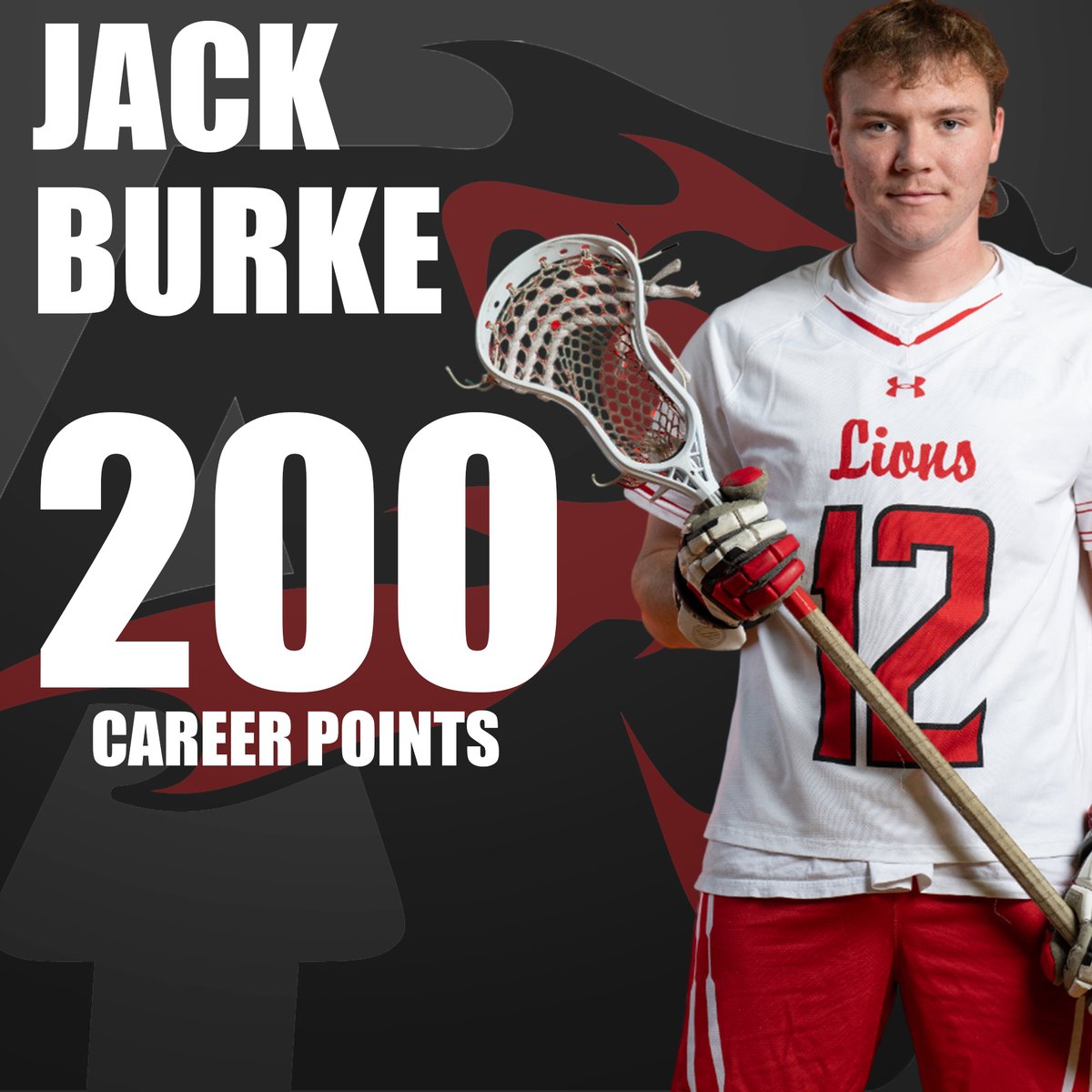 Albright Lions (@albrightlions) on Twitter photo 2️⃣0️⃣0️⃣ CAREER POINTS! <a href="/albrightlax/">Albright Lacrosse</a>
Jack Burke scored four goals this afternoon to become just the 4th player in school history to record 200 or more career points.
Burke is now at 202 career points with six games remaining in the regular season.
Congrats, Jack Burke! 2️⃣0️⃣0️⃣ CAREER POINTS! <a href="/albrightlax/">Albright Lacrosse</a>
Jack Burke scored four goals this afternoon to become just the 4th player in school history to record 200 or more career points.
Burke is now at 202 career points with six games remaining in the regular season.
Congrats, Jack Burke!