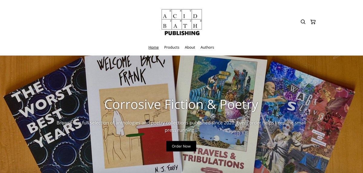 Our new site is up &amp; running... Welcome to AcidBathPublishing.com 3.0✅

To celebrate (&amp; to help cover print costs for our next #book NIGHT TERRORS) we're having a #SALE on all previous titles📚🎇

Order an #anthology or #poetry collection TODAY &amp; help to #SupportTheSmallPress‼️