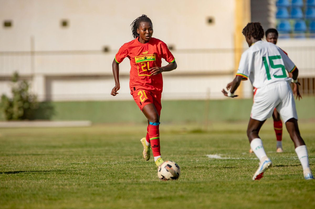 GhanaWNT's tweet photo. 78’ - inching closer to the final 10 minutes…!!!

 🇸🇳 0:1 🇬🇭 

#ShineBlackQueens ✨
#BringBackTheLove 💕 https://t.co/WujdUVAMym