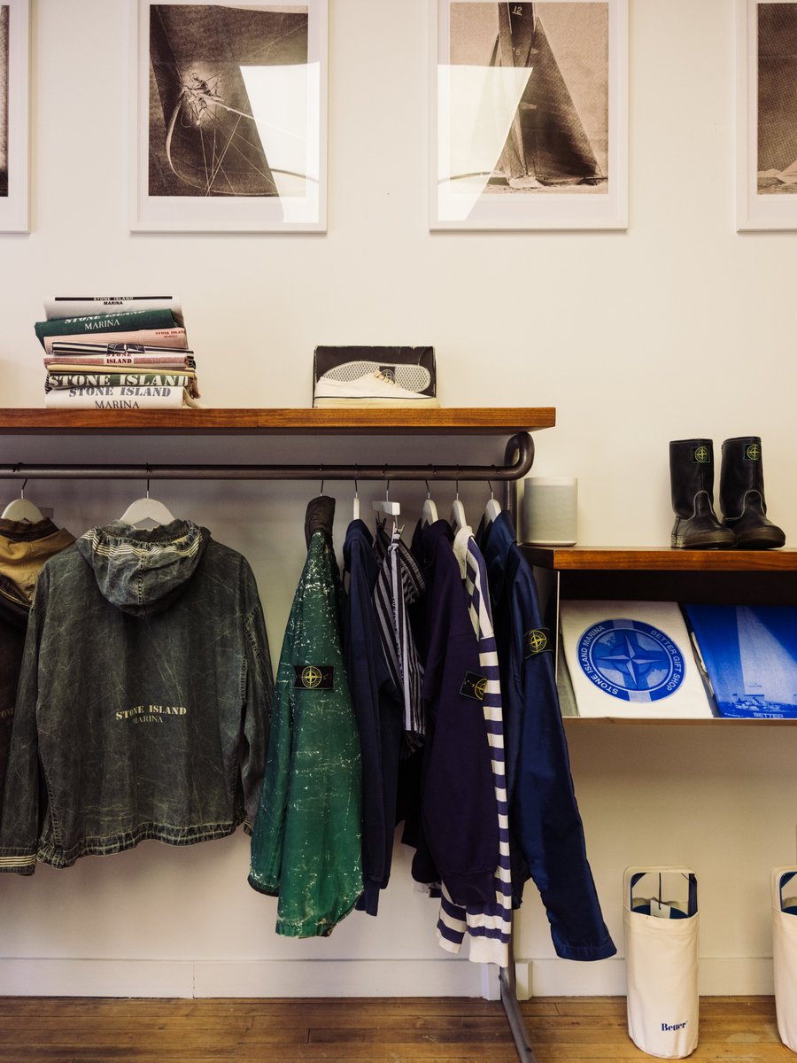 stoneisland's tweet photo. Pieces from the new Stone Island Marina sub-collection are now available at Better™ Gift Shop, the Toronto space and hub for the city’s creative community founded by #AviGold, who appears in the #StoneIslandSS25 campaign. #TheCompassInside https://t.co/co5QFn1QfA