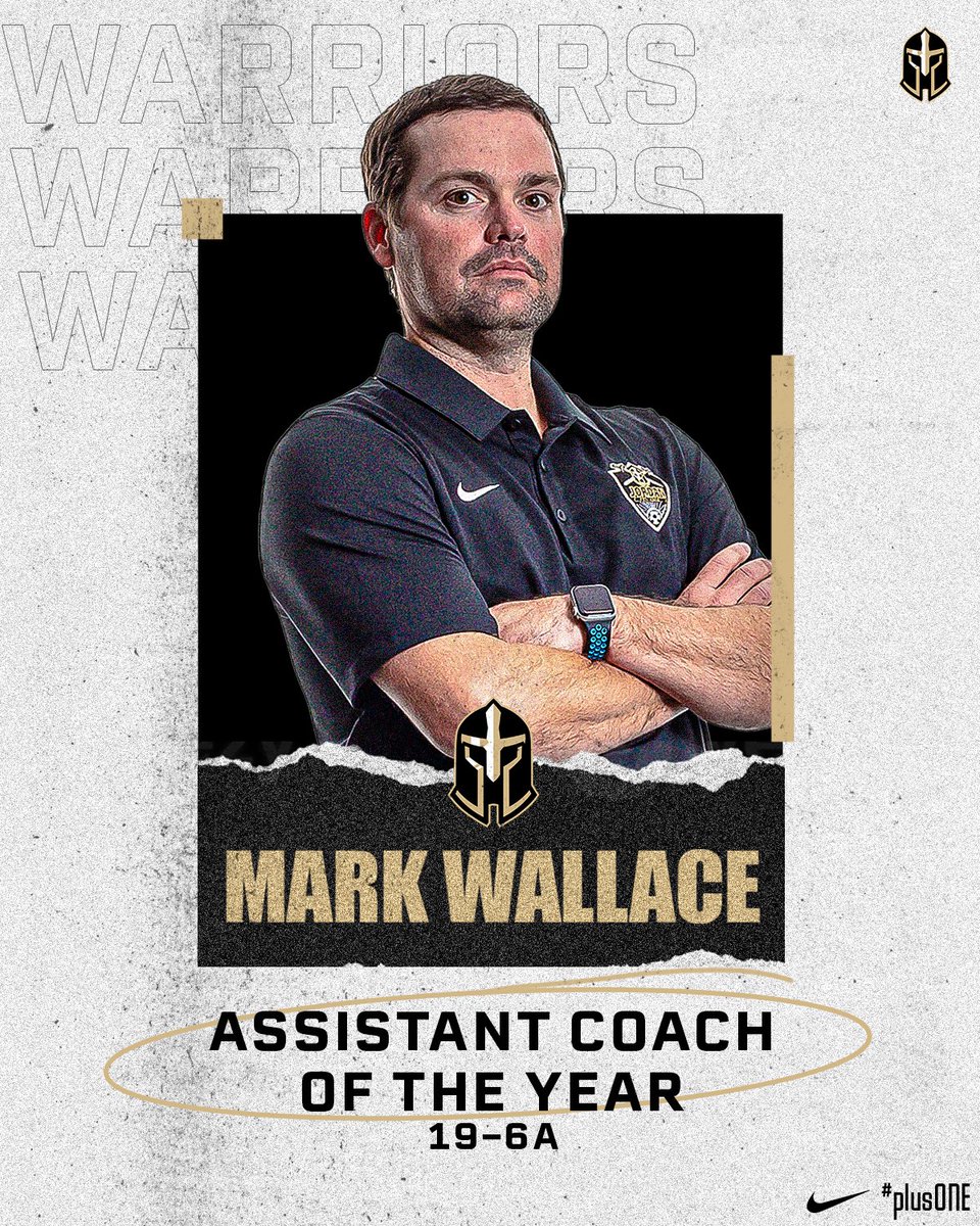 Congratulations to Coach Wallace for winning District 19-6A Assistant Coach of the Year! 🐐🏆

#plusONE