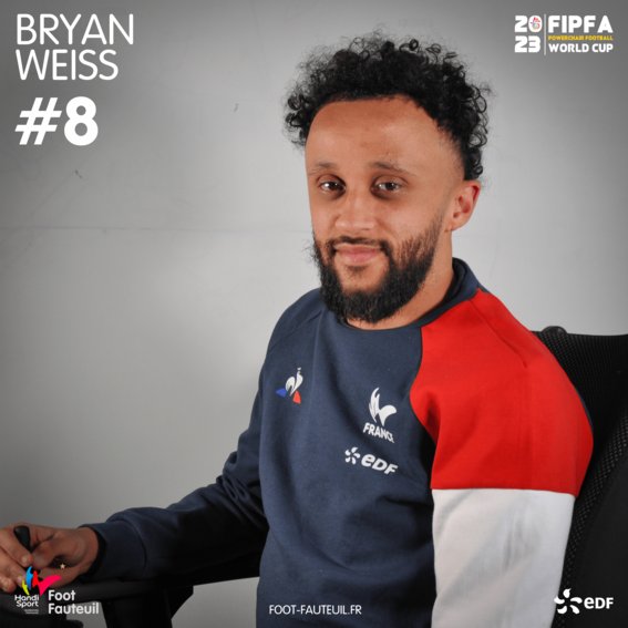 🚨 Aujourd'hui Adam à rencontrer le double champion du monde avec l'équipe de France de foot fauteuil : Mr Brayan Weiss, défenseur polyvalent ! 🇩🇿🇫🇷