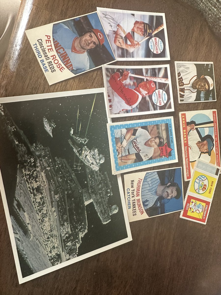 Another Saturday card show with the Grandson, loads to action for the Pokémon stuff he likes, very busy, only one vintage guy so I had to support with a wide variety purchase