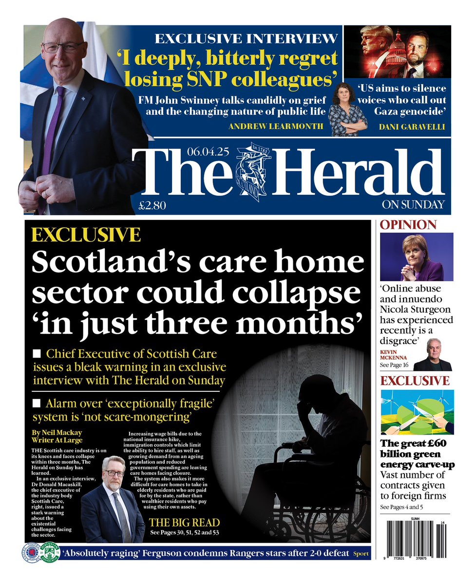Herald on Sunday #tomorrowspaperstoday