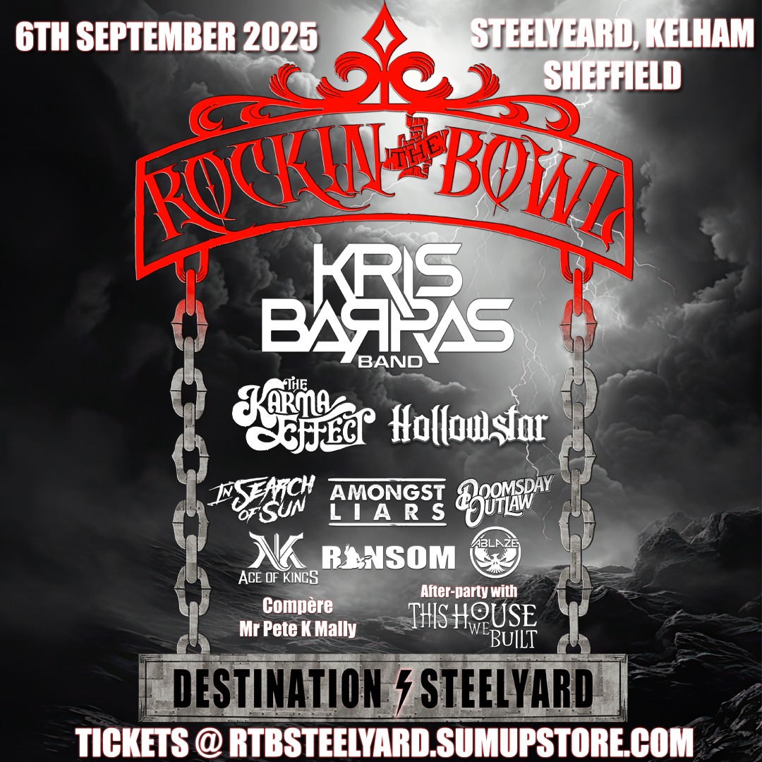 Rockin the Bowl (@rockinthebowl) on Twitter photo Rockin The Bowl festival 2025 is proud to bring you the headline act, the mighty <a href="/KrisBarrasBand/">Kris Barras Band</a>
One of the only chances you have left to catch the band perform a headline set this year it completes our line up
⬇️Tickets here⬇️
rtbsteelyard.sumupstore.com Rockin The Bowl festival 2025 is proud to bring you the headline act, the mighty <a href="/KrisBarrasBand/">Kris Barras Band</a>
One of the only chances you have left to catch the band perform a headline set this year it completes our line up
⬇️Tickets here⬇️
rtbsteelyard.sumupstore.com