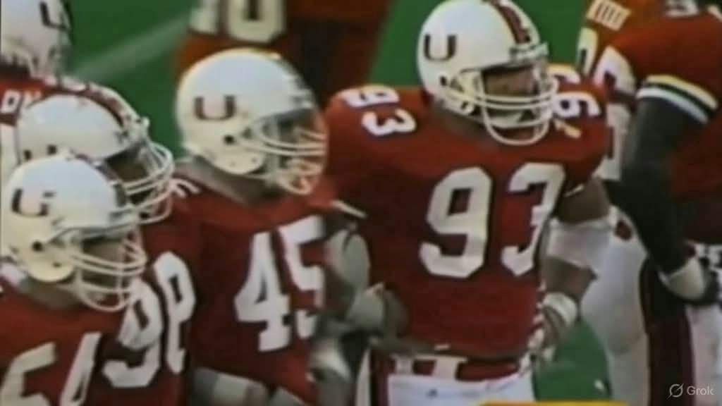 DanSileoShow's tweet photo. How about this @CanesFootball #Front4!🙌 #HawkinsSileoJBrownStubbs @CoachWannstedt @JimmyJohnson @TheRock https://t.co/3bNyLl05J4