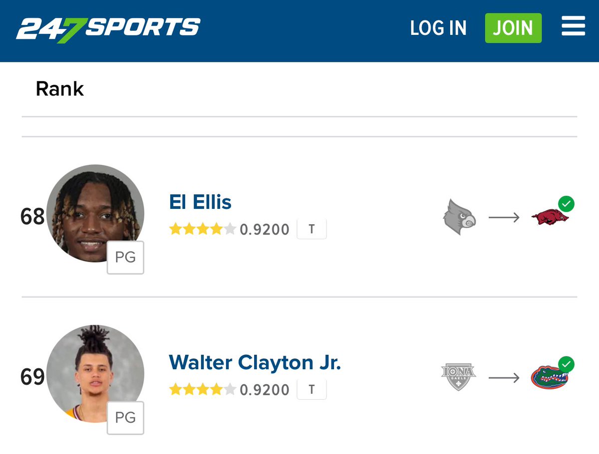 69th rated player in the transfer portal two years ago. Situation matters. Trust the process.