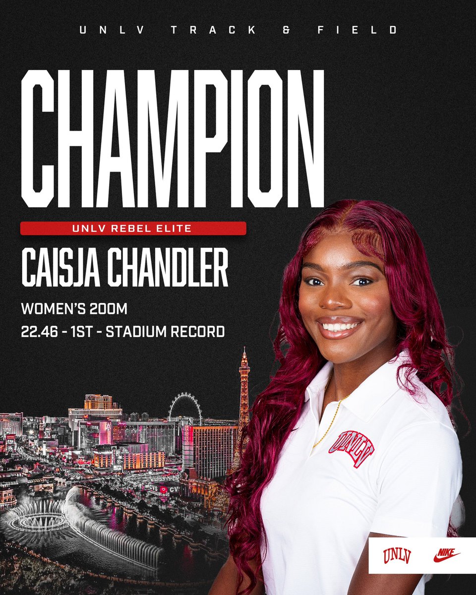 How about our volunteer coach, Caisja Chandler, breaking the Myron Partridge Stadium record in the 200m 😎