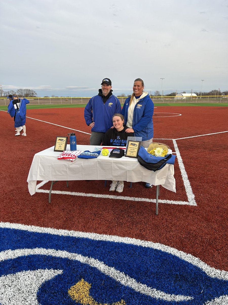Congratulations to Joree Tibbs.  She will be continuing her softball career at Marian University!  Best of luck Joree!