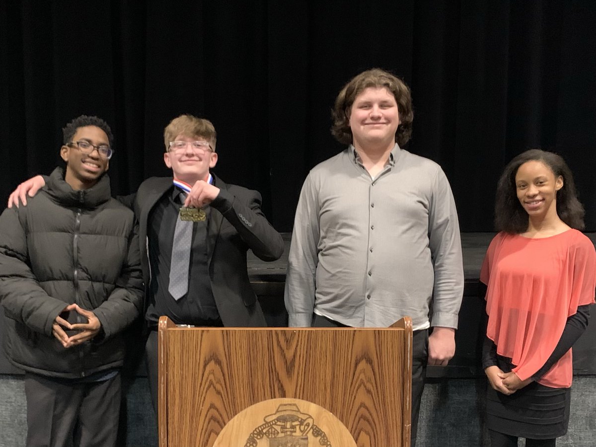 At Miege, James Holliday was the Impromptu CHAMPION!!   He also placed 3rd in Poetry. Nathan Mestel medaled in International Extemp and Prose!  Yay, Vikings!🔥