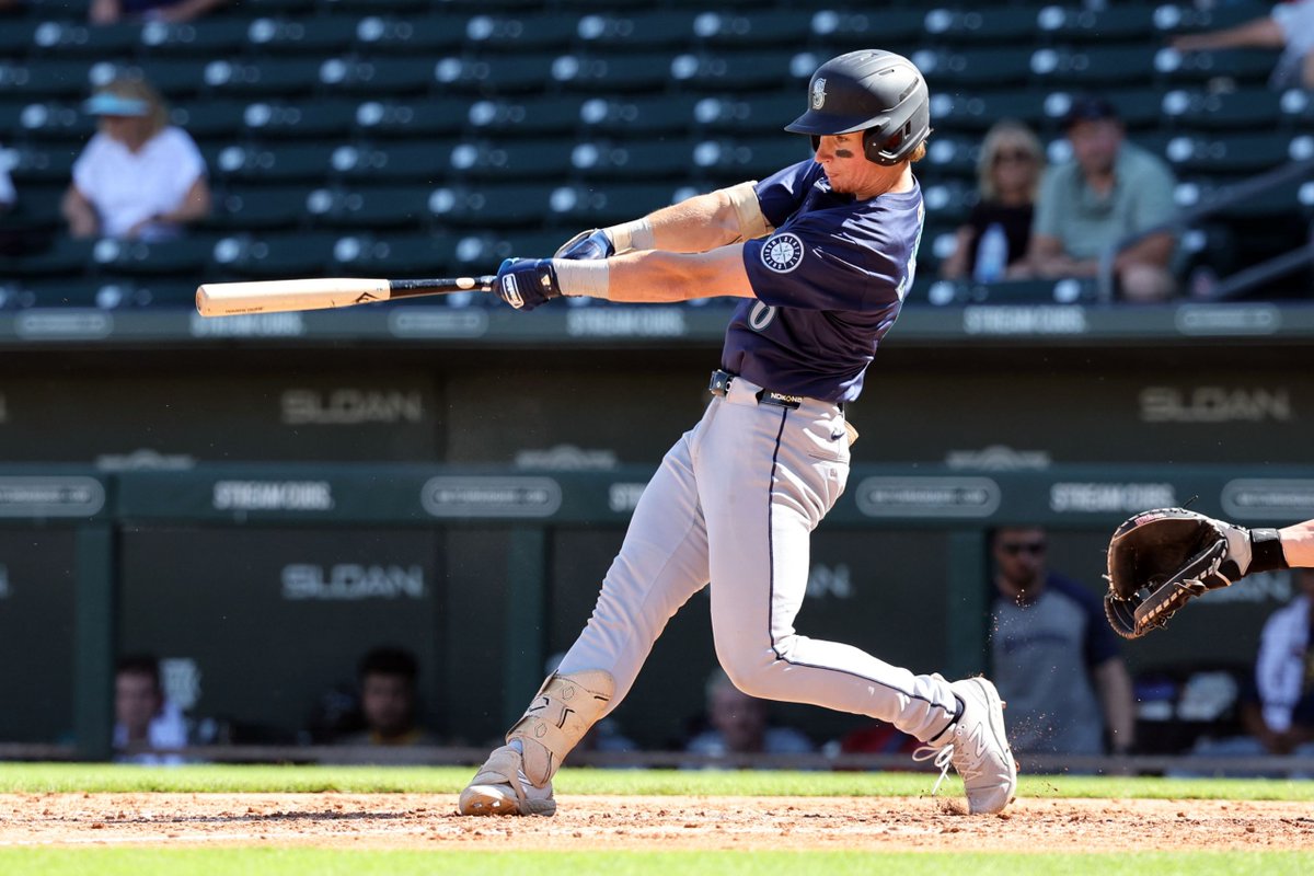 No team has more Top 100 Prospects than <a href="/MsPlayerDev/">Mariners Player Development</a> 

15. Colt Emerson
54. Cole Young
67. Jonny Farmelo
75. Michael Arroyo
85. Ryan Sloan
86. Felnin Celesten
93. Harry Ford
95. Lazaro Montes

New update: baseballamerica.com/rankings/2025-…