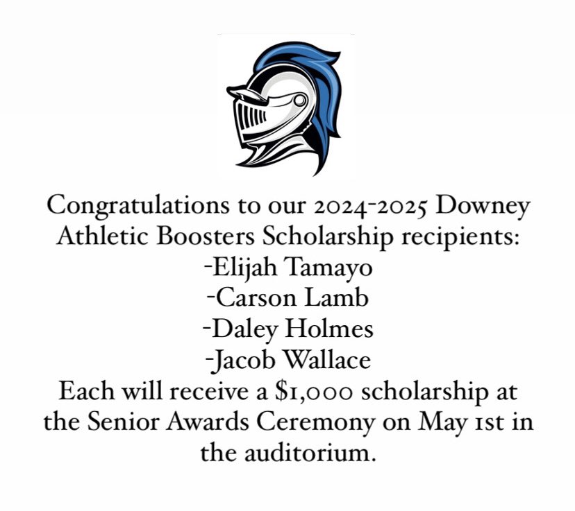 Downey Athletic Boosters (@tdboosters) on Twitter photo 